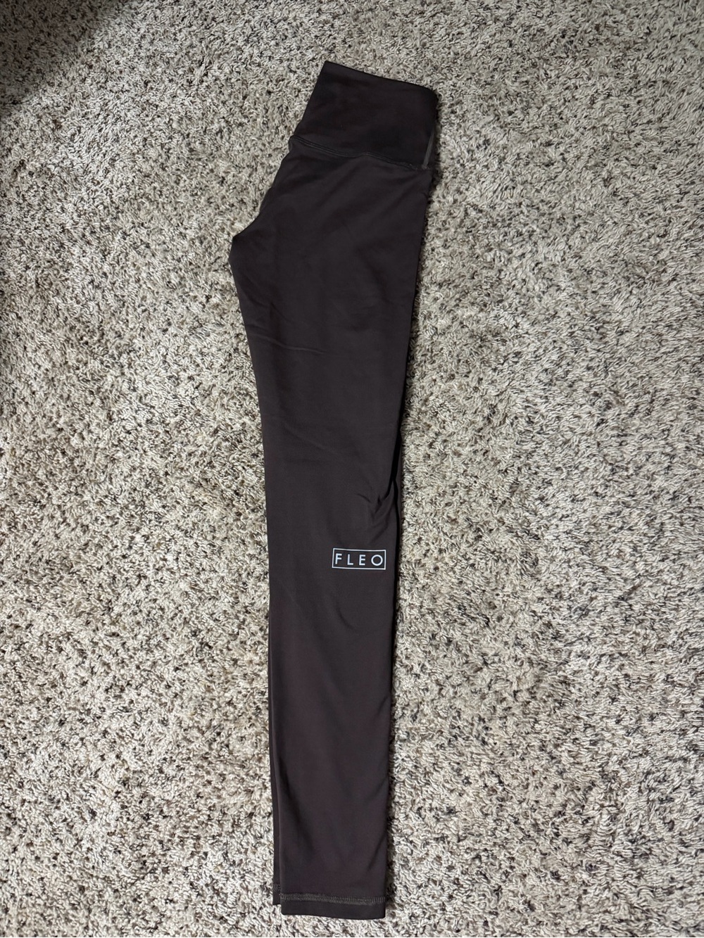 Brown Fleo leggings 28”